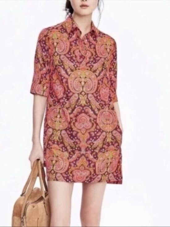 Banana Republic Dresses & Skirts - Banana Republic paisley mini shift dress.